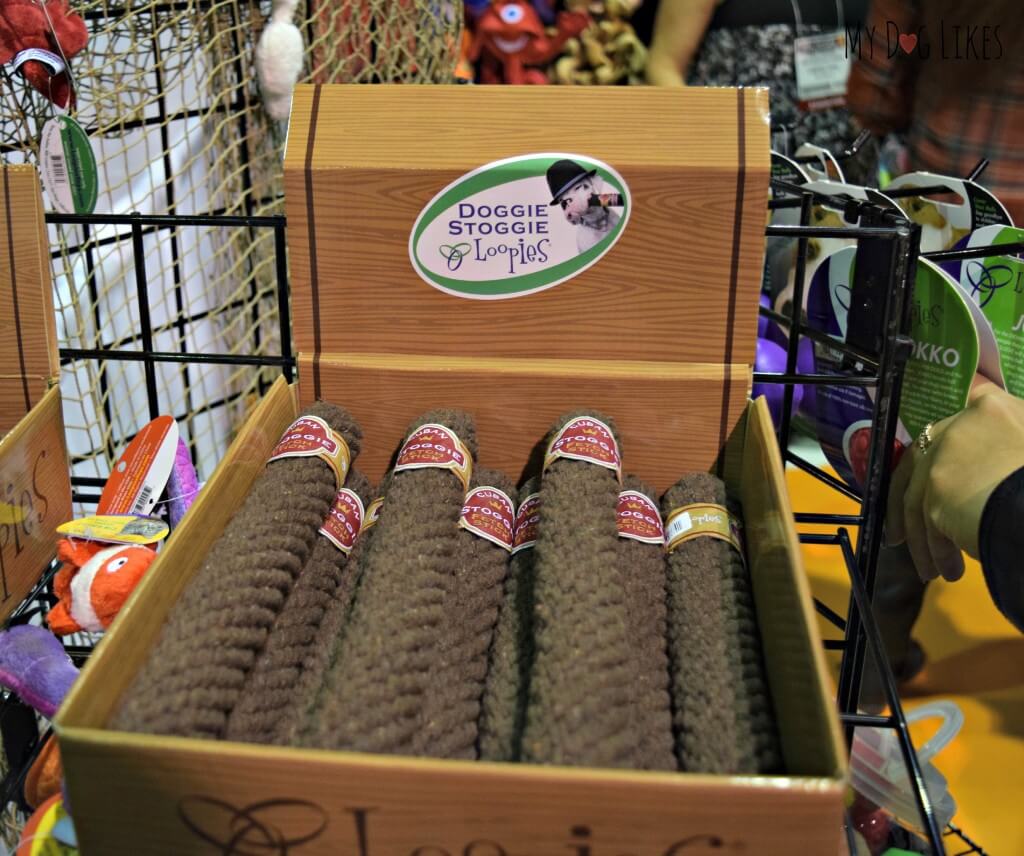 We got a kick out of the Loopies Doggie Stoggie while browsing Backer's Total Pet Expo