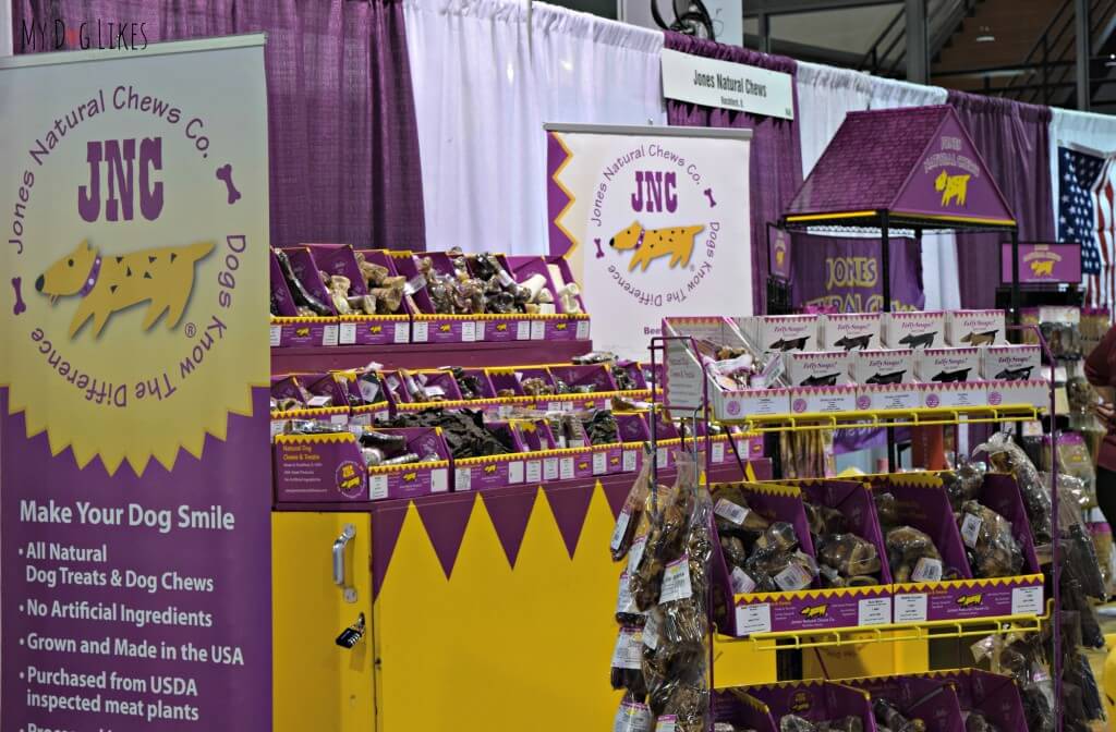 The Jones Natural Chews booth at Backer's Total Pet Expo in Chicago