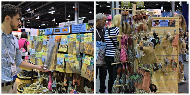 Browsing the Aussie Naturals booth at Backer's Total Pet Expo in Chicago