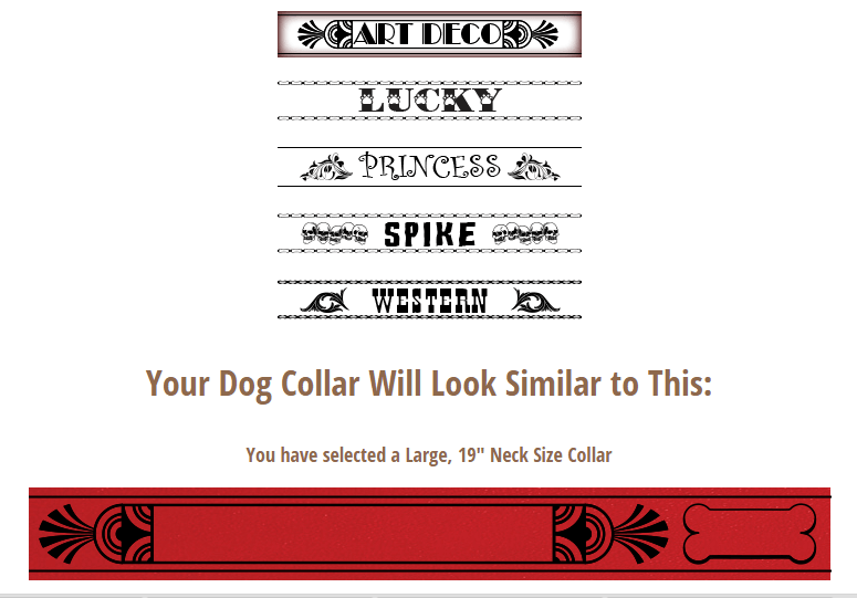 RUHA has a convenient product builder to design your very own custom dog collars!