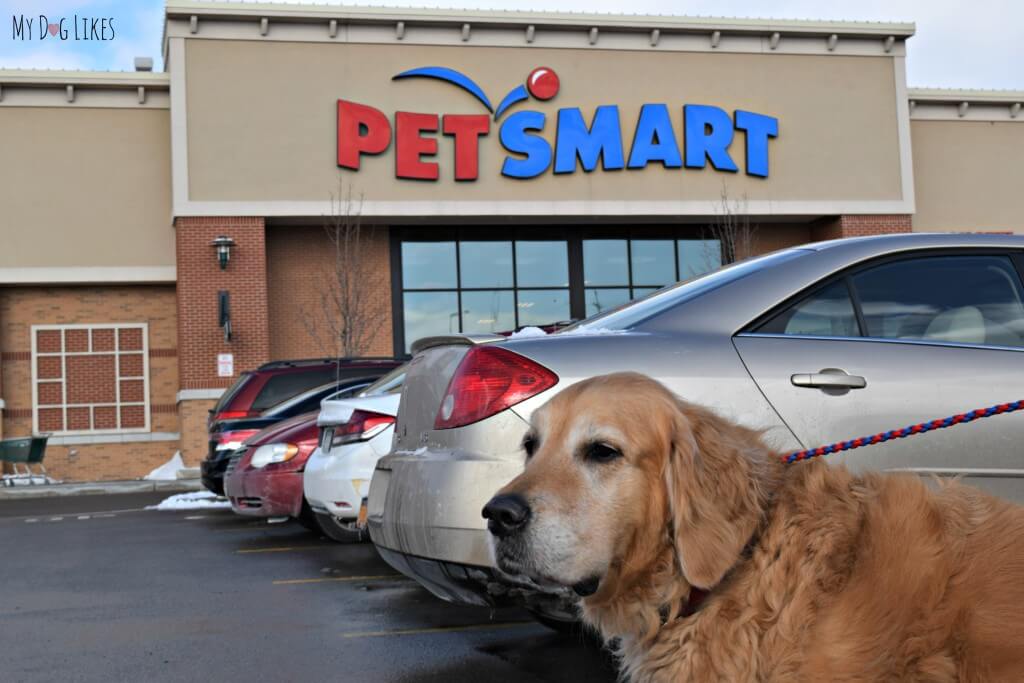 Heading into Petsmart to check out the great deals and selection for Dog Dental Health Month