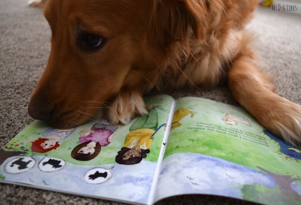 Charlie trying to read "What Kind of Dog Am I?" Childrens Book About Dogs! Silly puppy!