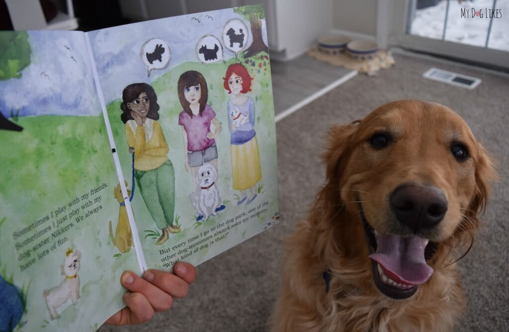 MyDogLikes reviews the childrens book "What Kind of Dog Am I?" This adorable story has a great message about adoption and self identity.