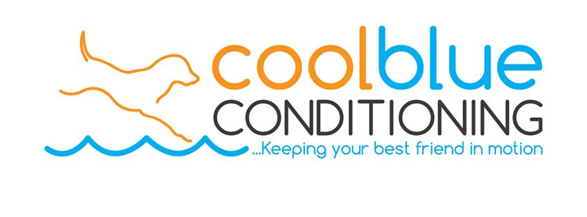 The logo for CoolBlue Conditioning dog fitness center in Macedon, NY