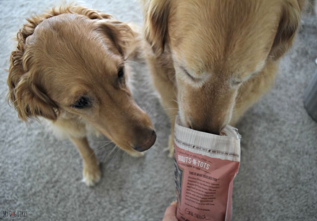 Sampling Merrick Brauts n Tots - Wheat Free Dog Treats