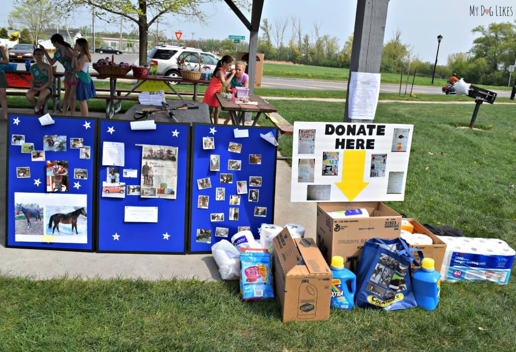 Donations were collected for Happy Tails Rescue of the Ontario County Humane Society