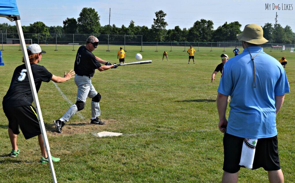 The Indy Knights taking on the Rochester Redwings of the NBBA. Beep Baseball is a modified version of baseball designed for the visually impaired.