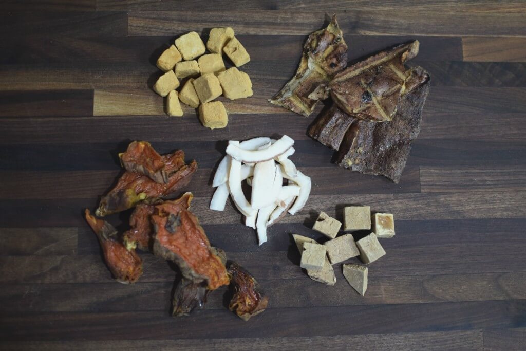 Some of our favorite healthy and single ingredient dog treats.