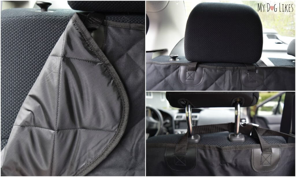 Adjustable straps and buckles make this seat cover a breeze to install.