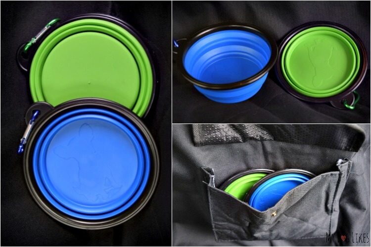 Travelingpaws has even thrown in 2 Collapsible Bowls with each seat cover!