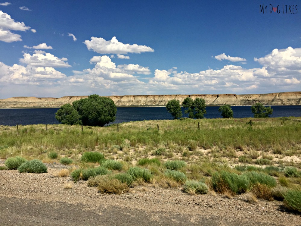We were surprised to stumble upon the gorgeous Fontenelle Reservoir in our drive through Wyoming