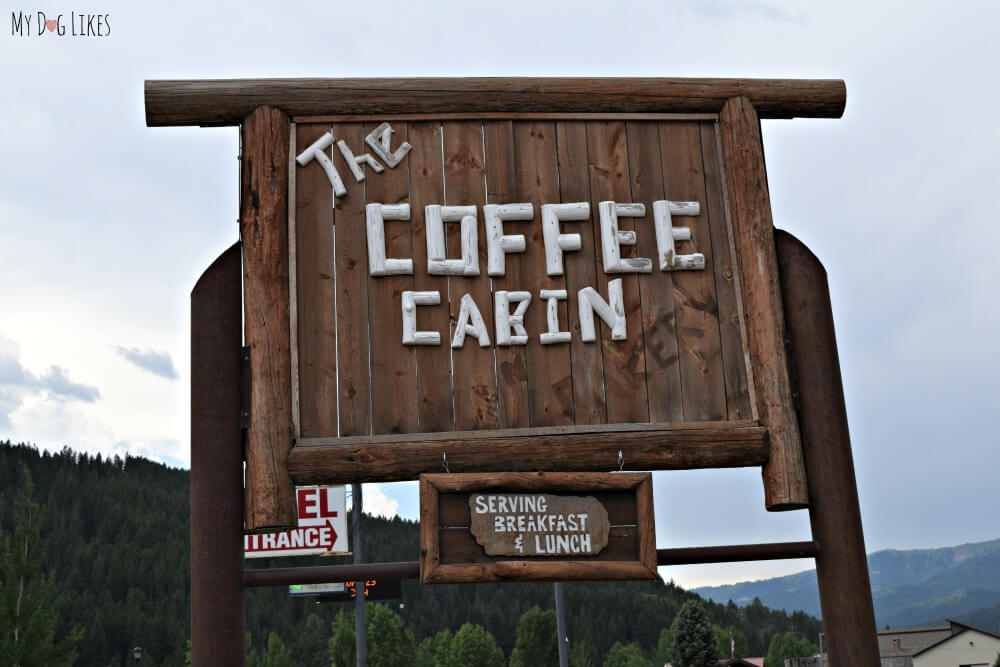 We enjoyed a great breakfast at the Coffee Cabin in Alpine, Wyoming