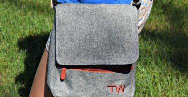 Showing off our Travel Wags Dog Walking Bag