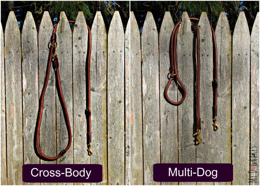 The HUND Multi-Functional dog leash can also be setup as a cross-body or multi-dog lead!