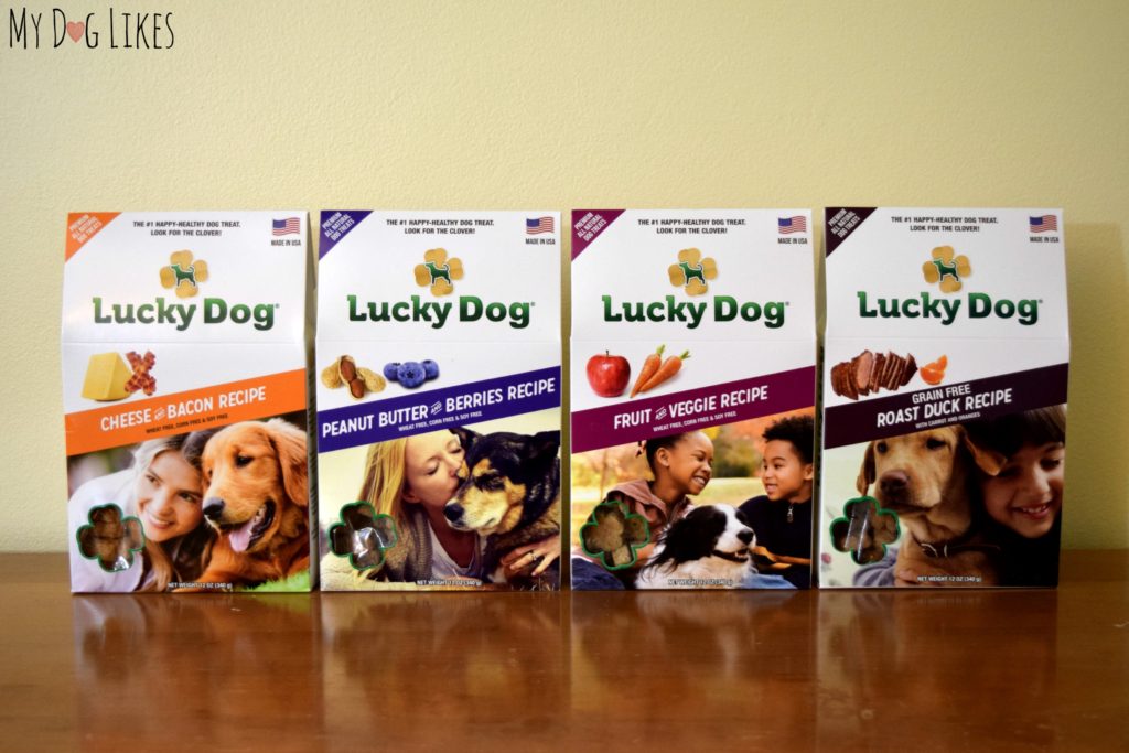 Visit MyDogLikes for our Lucky Dog Treats Review to see what our boys thought of these biscuit style dog treats.