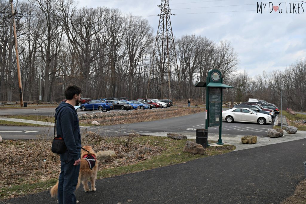 The Turning Point Park parking lot - at the end of Boxart Street