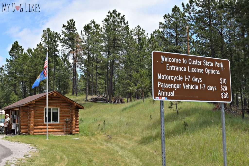 Heading into Custer State Park - 20$ per vehicle