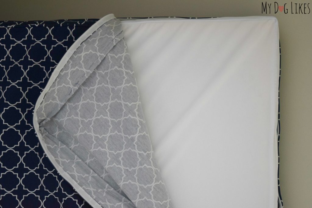 These beds include a waterproof cover to keep your mattress protected.