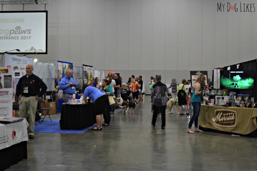 Exploring the exhibit hall at the BlogPaws 2017 Conference