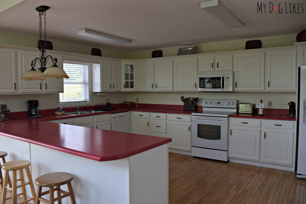 Large kitchen stocked with essentials