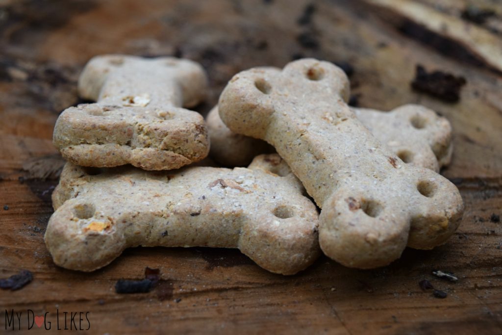 Closeup of Vita Bone Artisan dog treats